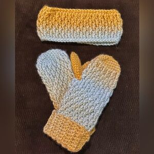 Handmade Mittens & Head Warmer